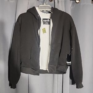 Women's Black Hoodie Jacket by Sugarkiss